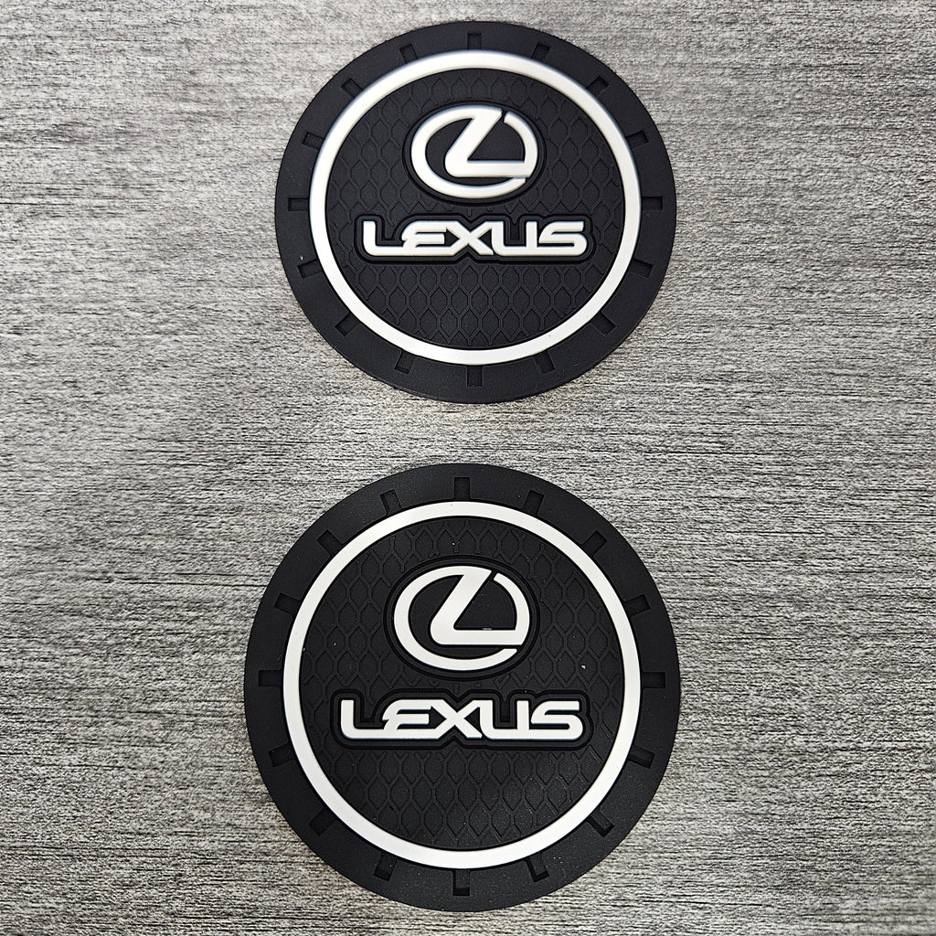 Brand New 2PCS Lexus Rubber Car Cup Holder Pad Water Cup Slot Non-Slip Mat Universal