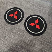 Load image into Gallery viewer, Brand New 2PCS MITSUBISHI Rubber Car Cup Holder Pad Water Cup Slot Non-Slip Mat Universal
