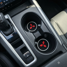 Load image into Gallery viewer, Brand New 2PCS MITSUBISHI Rubber Car Cup Holder Pad Water Cup Slot Non-Slip Mat Universal