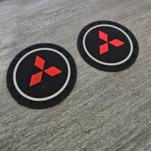 Load image into Gallery viewer, Brand New 2PCS MITSUBISHI Rubber Car Cup Holder Pad Water Cup Slot Non-Slip Mat Universal
