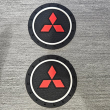 Load image into Gallery viewer, Brand New 2PCS MITSUBISHI Rubber Car Cup Holder Pad Water Cup Slot Non-Slip Mat Universal
