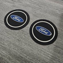Load image into Gallery viewer, Brand New 2PCS FORD Rubber Car Cup Holder Pad Water Cup Slot Non-Slip Mat Universal