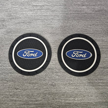Load image into Gallery viewer, Brand New 2PCS FORD Rubber Car Cup Holder Pad Water Cup Slot Non-Slip Mat Universal