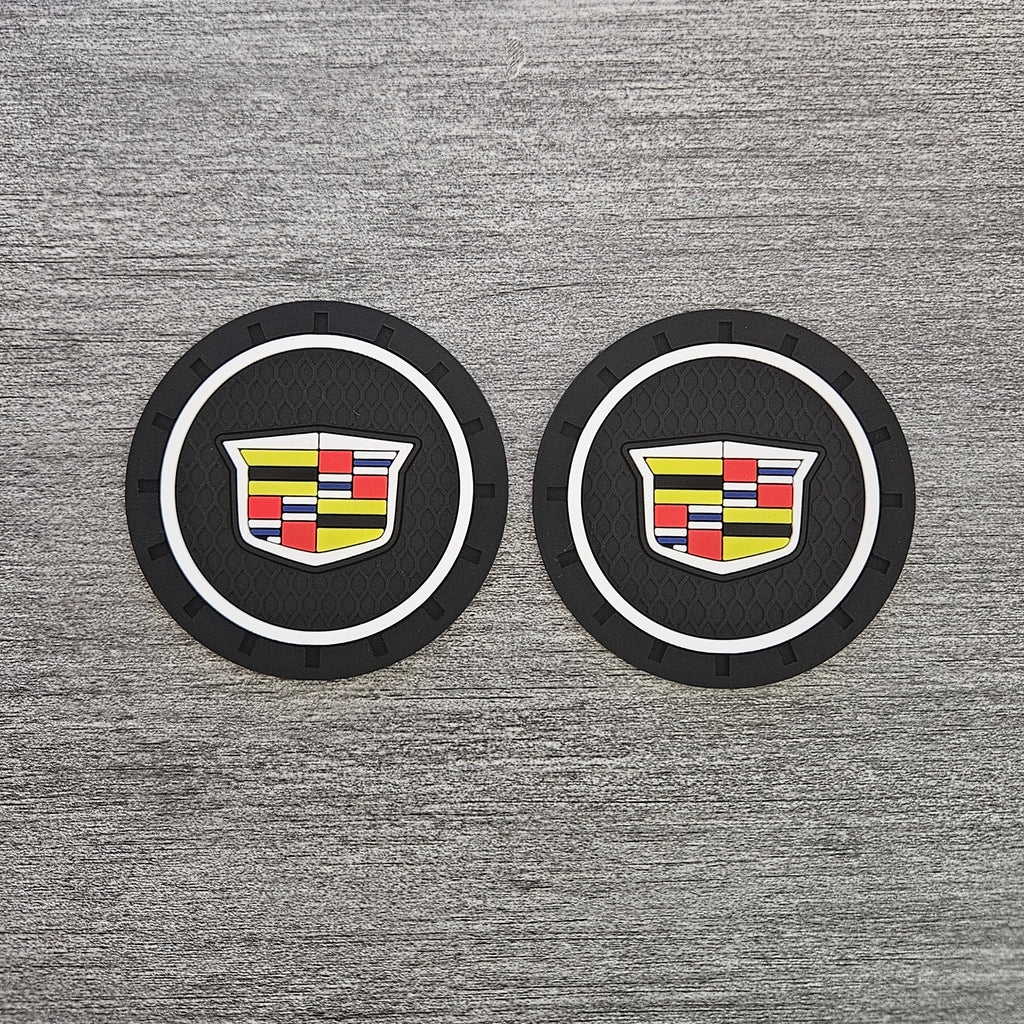 Brand New 2PCS Cadillac Rubber Car Cup Holder Pad Water Cup Slot Non-Slip Mat Universal (Copy)