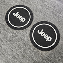 Load image into Gallery viewer, Brand New 2PCS JEEP Rubber Car Cup Holder Pad Water Cup Slot Non-Slip Mat Universal