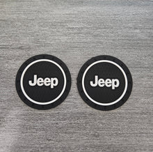 Load image into Gallery viewer, Brand New 2PCS JEEP Rubber Car Cup Holder Pad Water Cup Slot Non-Slip Mat Universal