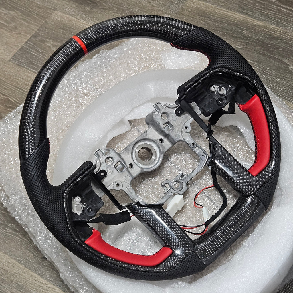 BRAND NEW 2022-2026 Toyota Tundra Tacoma 4Runner Real Carbon Fiber Steering Wheel W/ Heated Function