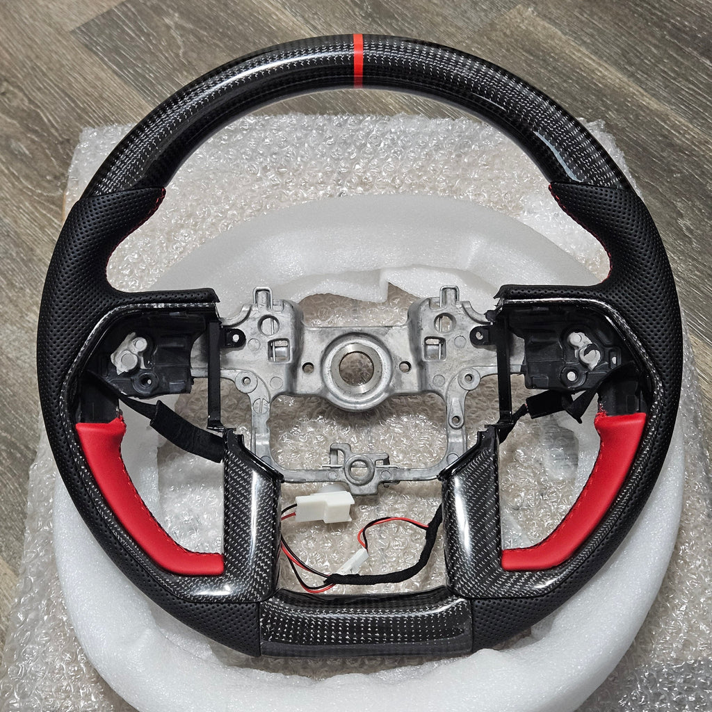 BRAND NEW 2022-2026 Toyota Tundra Tacoma 4Runner Real Carbon Fiber Steering Wheel W/ Heated Function