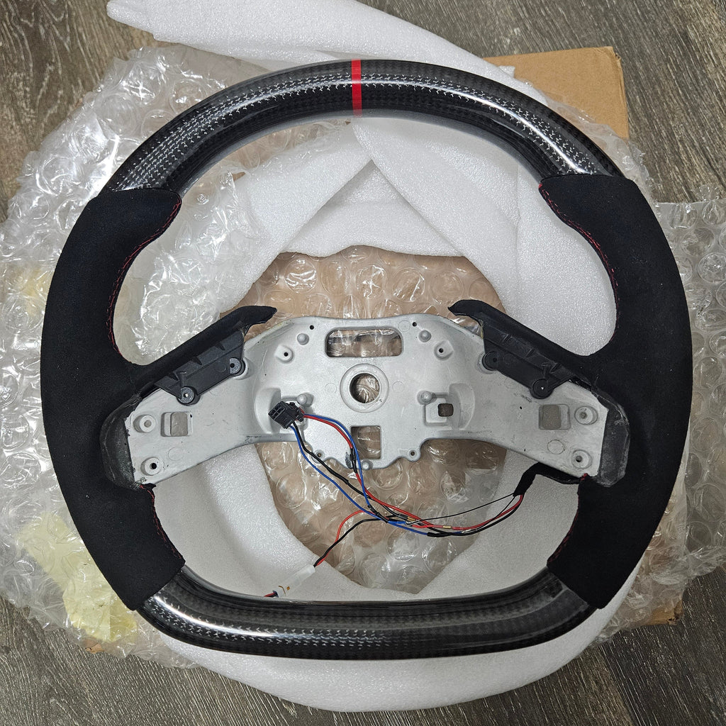 BRAND NEW 2020-2026 Corvette C8 Real Carbon Fiber Steering Wheel W/ Heated Function