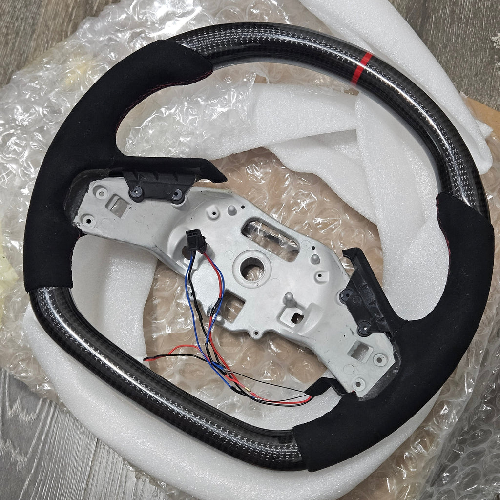 BRAND NEW 2020-2026 Corvette C8 Real Carbon Fiber Steering Wheel W/ Heated Function