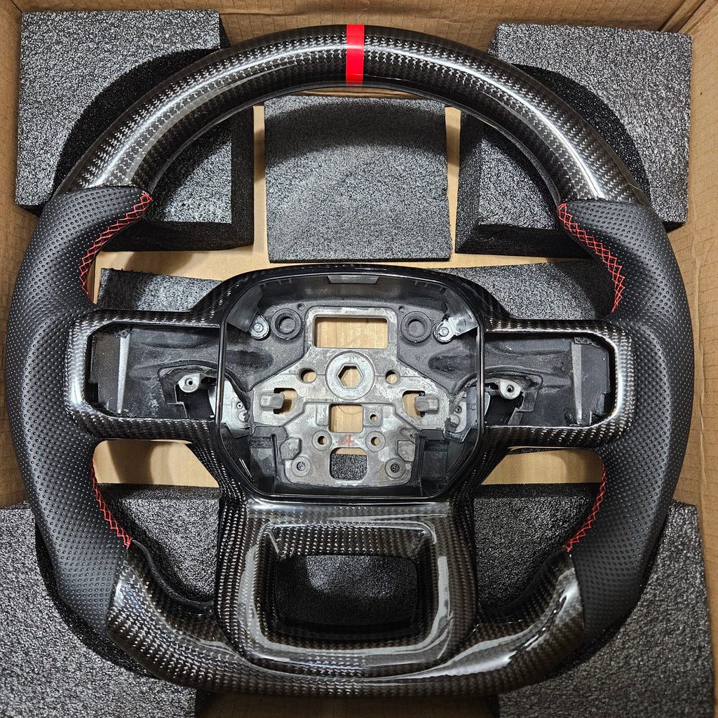 BRAND NEW 2021-2026 FORD F150 RAPTOR Real Carbon Fiber Steering Wheel