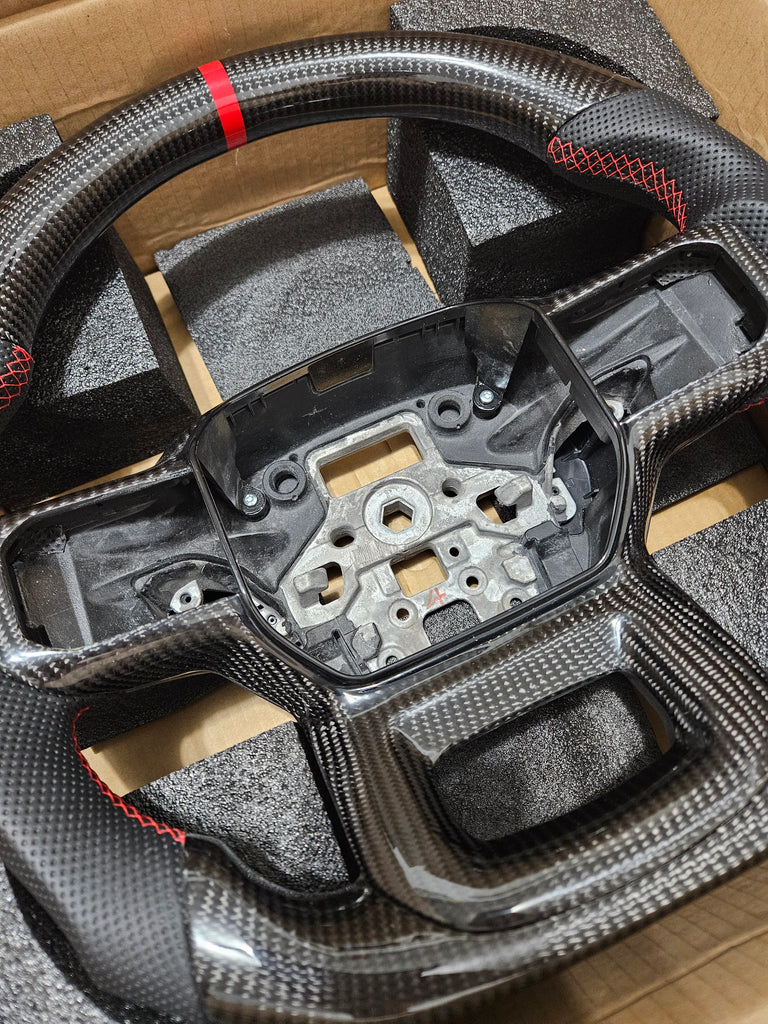 BRAND NEW 2021-2026 FORD F150 RAPTOR Real Carbon Fiber Steering Wheel