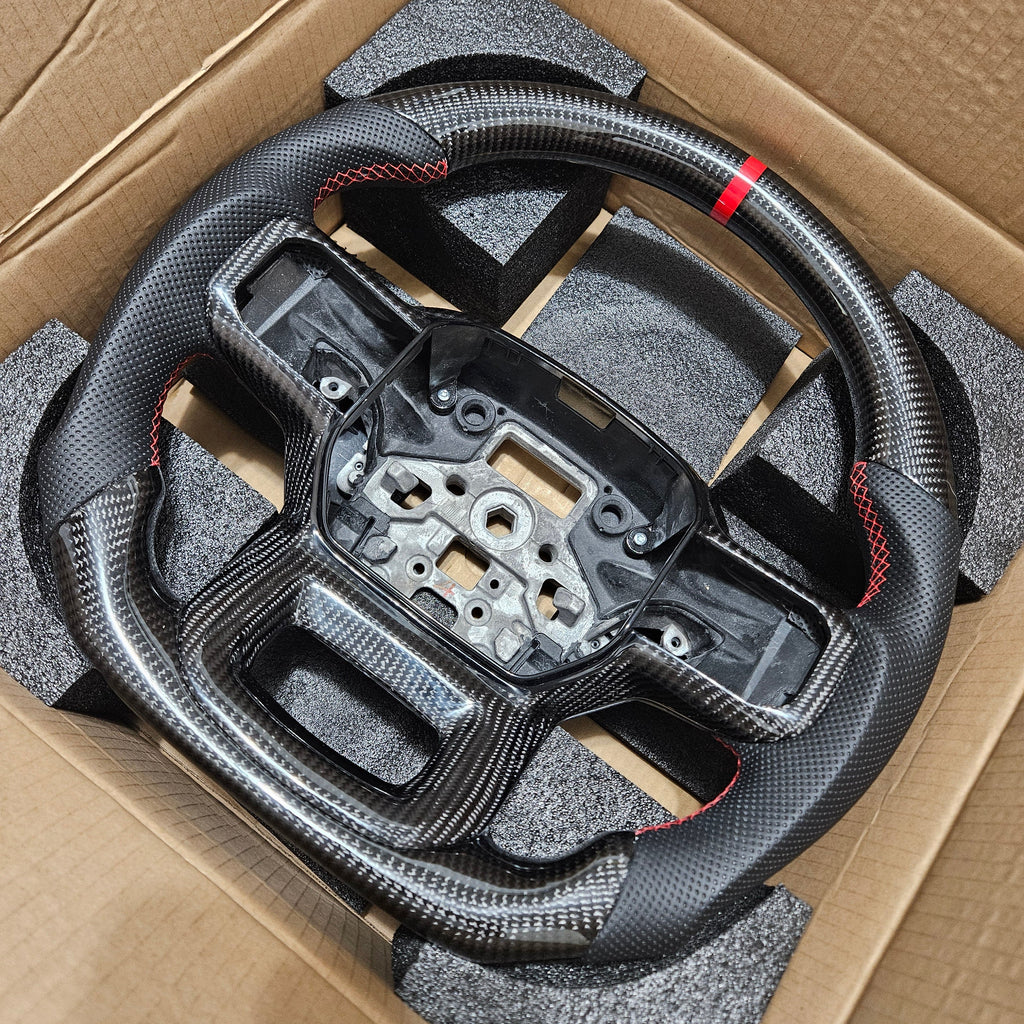 BRAND NEW 2021-2026 FORD F150 RAPTOR Real Carbon Fiber Steering Wheel