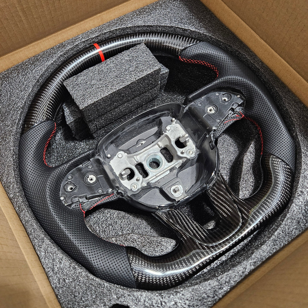 BRAND NEW 2015-2025 Dodge Challenger Charger Real Carbon Fiber Steering Wheel