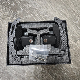 BRAND NEW 2015-2023 FORD MUSTANG Real Carbon Fiber Replacement Magnetic Paddle Shifter