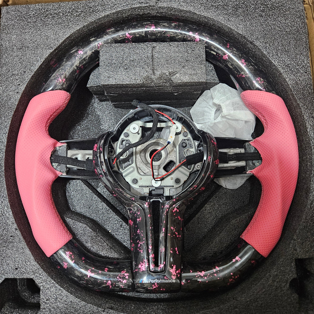 BRAND NEW 2010-2016 BMW F10 5 SERIES FORGE Real Carbon Fiber Steering Wheel W/ Heated Function