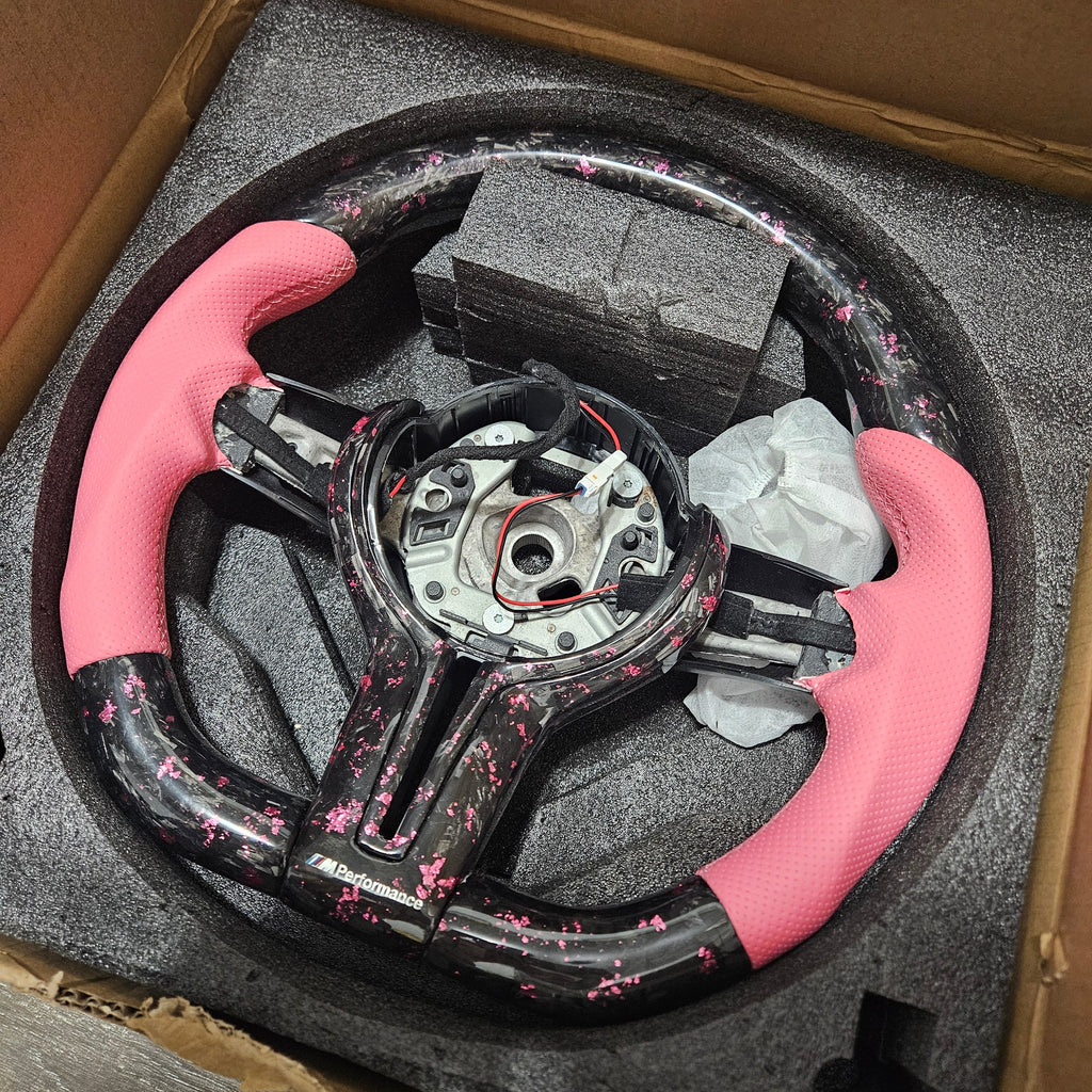 BRAND NEW 2010-2016 BMW F10 5 SERIES FORGE Real Carbon Fiber Steering Wheel W/ Heated Function