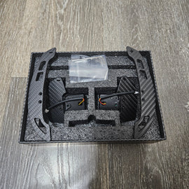 BRAND NEW 2017-2024 AUDI B9 A3 A4 A5 S3 S4 S5 RS3 RS4 RS5 Real Carbon Fiber Replacement Magnetic Paddle Shifter