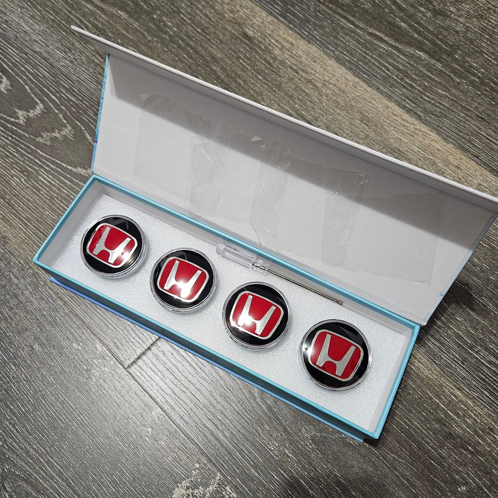 BRAND NEW 4PCS HONDA 58MM LED ILLUMINATED WHEEL RIM CENTER CAPS HUBS COVER FOR HONDA FIT