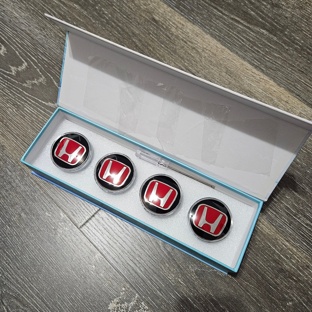 BRAND NEW 4PCS HONDA 65MM LED ILLUMINATED WHEEL RIM CENTER CAPS HUBS COVER FOR HONDA ACCORD