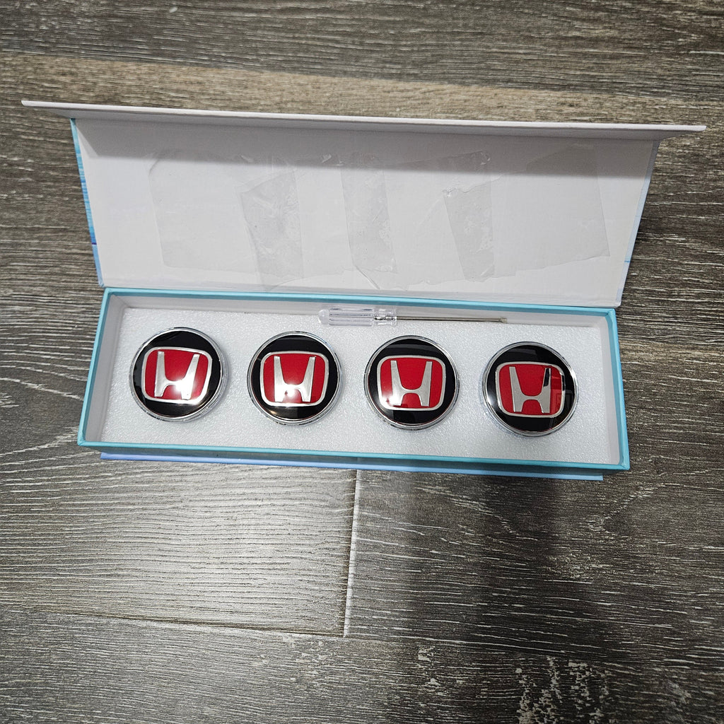 BRAND NEW 4PCS HONDA 58MM LED ILLUMINATED WHEEL RIM CENTER CAPS HUBS COVER FOR HONDA FIT