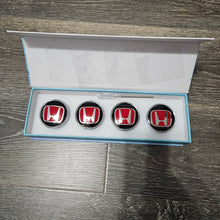 Load image into Gallery viewer, BRAND NEW 4PCS HONDA 58MM LED ILLUMINATED WHEEL RIM CENTER CAPS HUBS COVER FOR HONDA FIT