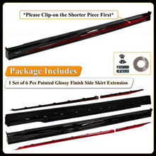 Load image into Gallery viewer, BRAND NEW 2023-2026 Honda Accord 11th Gen Yofer Radiant Red Trim Add On Side Skirt Extension