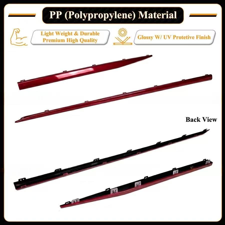 BRAND NEW 2023-2026 Honda Accord 11th Gen Yofer Radiant Red Trim Add On Side Skirt Extension