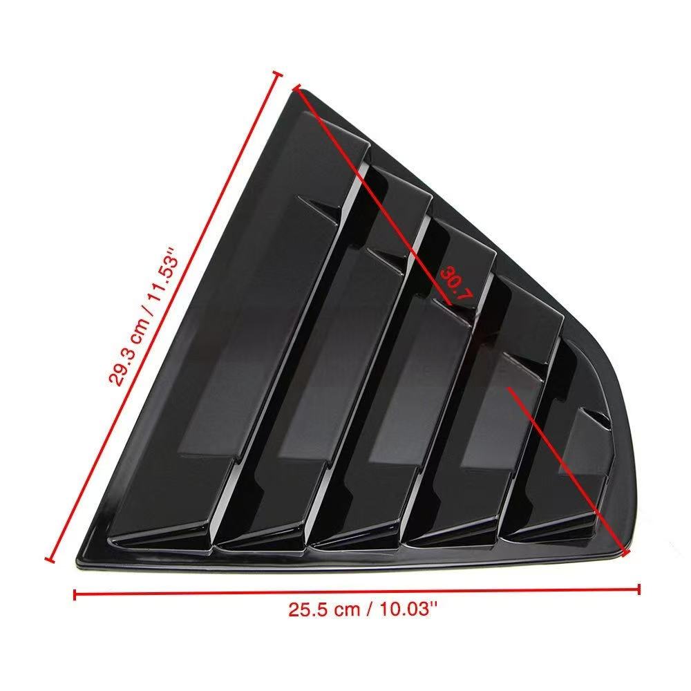 Brand New 2018-2024 Toyota Camry Exterior Side Window Vent Louver Cover Glossy Black