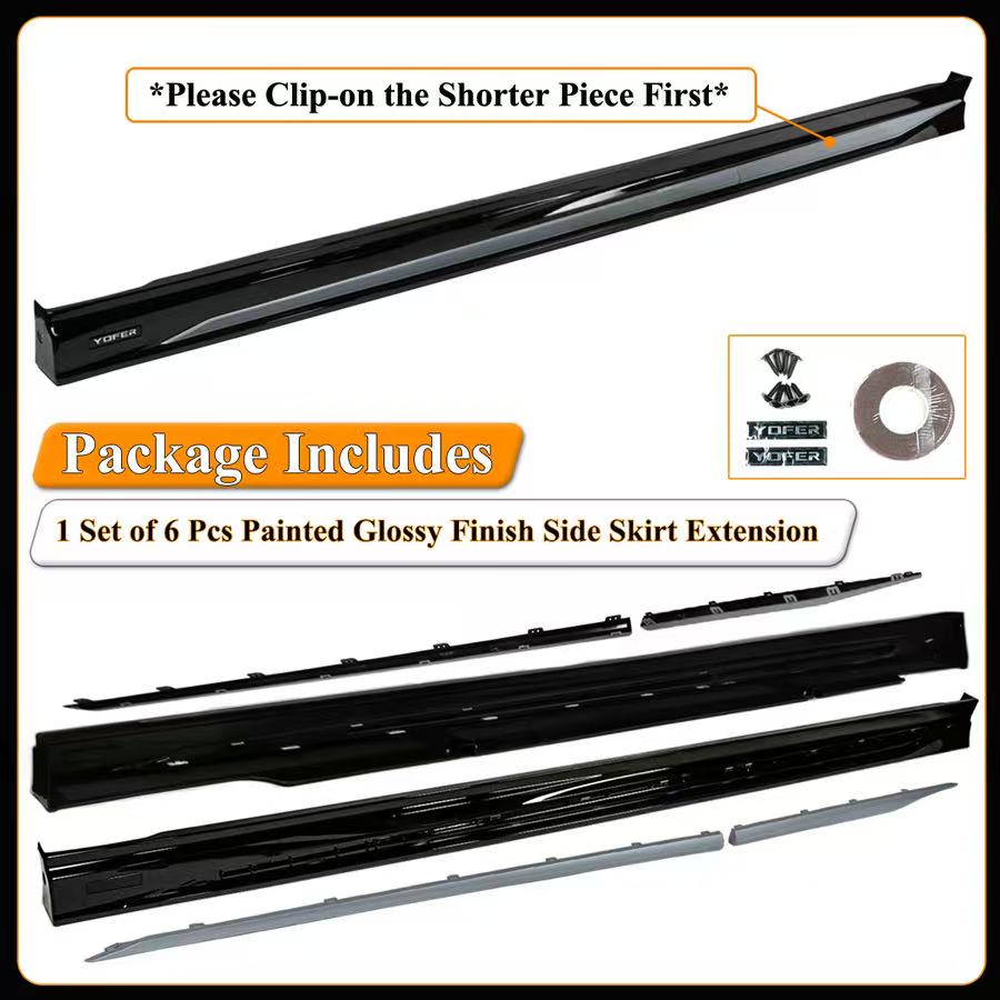 BRAND NEW 2023-2026 Honda Accord 11th Gen Yofer Urban Gray Trim Trim Add On Side Skirt Extension
