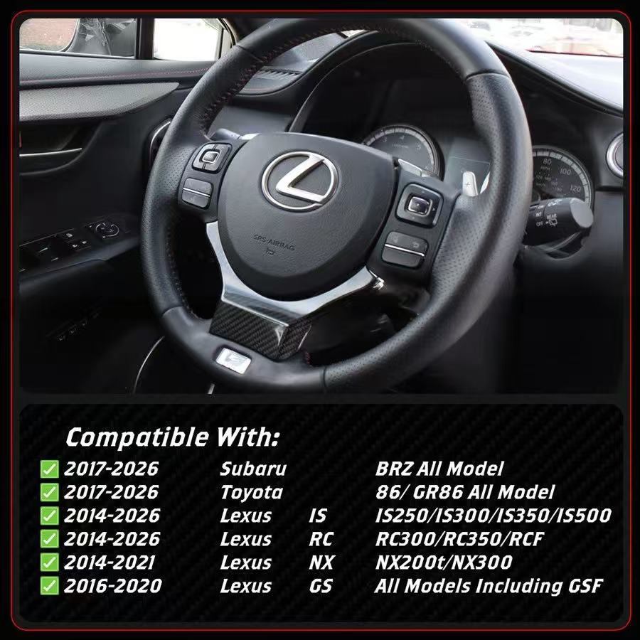 BRAND NEW LEXUS IS RC NX Toyota 86 Subaru BRZ Real Carbon Fiber Replacement Magnetic Paddle Shifter