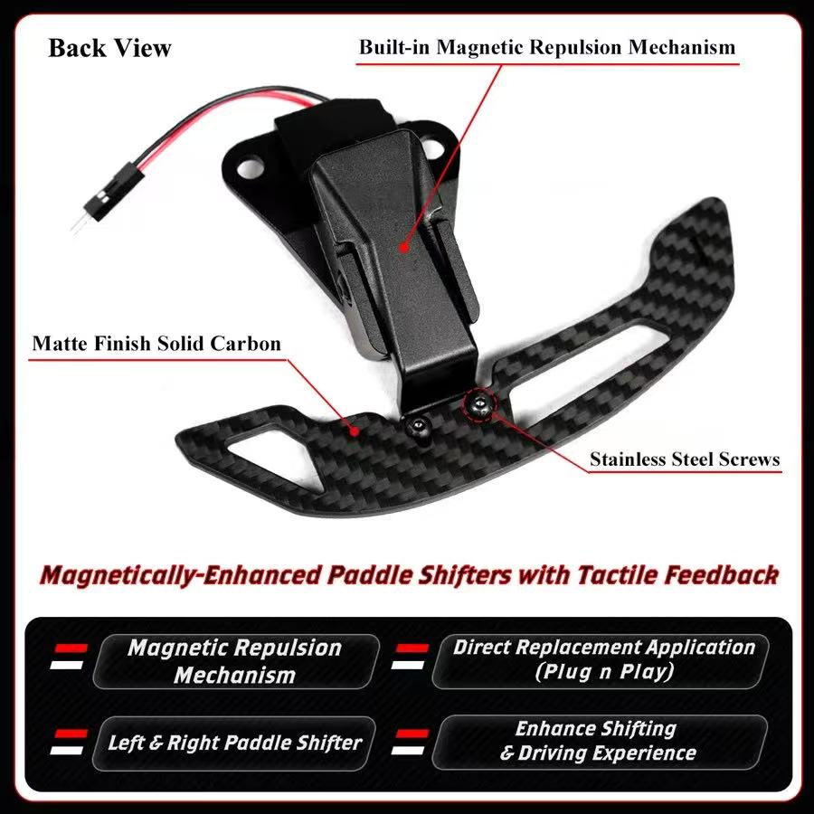 BRAND NEW LEXUS IS RC NX Toyota 86 Subaru BRZ Real Carbon Fiber Replacement Magnetic Paddle Shifter