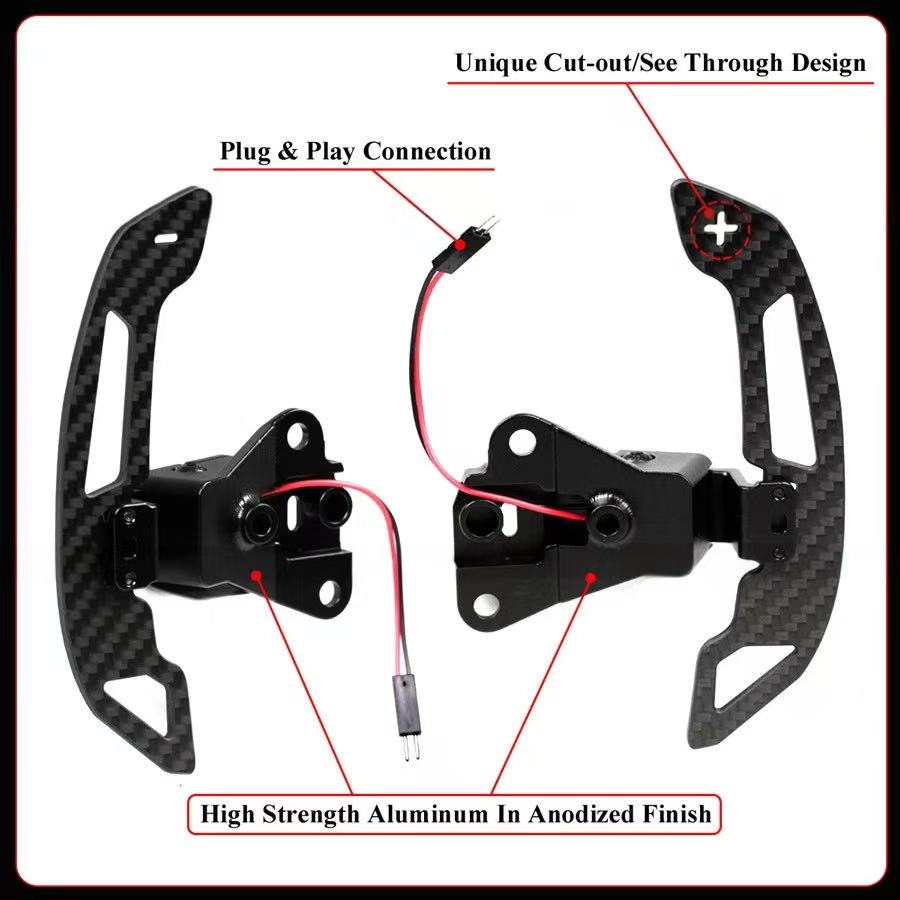 BRAND NEW LEXUS IS RC NX Toyota 86 Subaru BRZ Real Carbon Fiber Replacement Magnetic Paddle Shifter