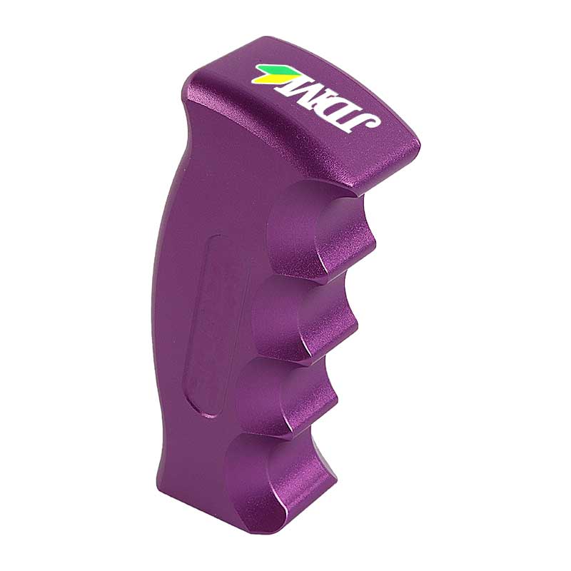 Brand New JDM Beginner Leaf Universal Purple Aluminum Slotted Pistol Grip Handle Manual Gear Shift Knob Shifter M8 M10 M12