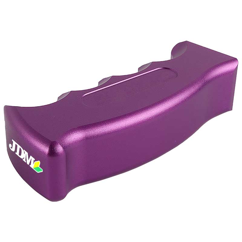 Brand New JDM Beginner Leaf Universal Purple Aluminum Slotted Pistol Grip Handle Manual Gear Shift Knob Shifter M8 M10 M12