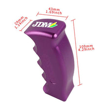 Load image into Gallery viewer, Brand New JDM Beginner Leaf Universal Purple Aluminum Slotted Pistol Grip Handle Manual Gear Shift Knob Shifter M8 M10 M12