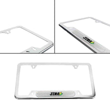 Load image into Gallery viewer, Brand New Universal 1PCS JDM BEGINNER LEAF Chrome Metal License Plate Frame