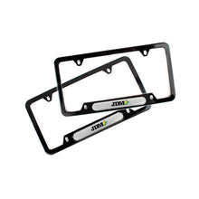 Load image into Gallery viewer, Brand New Universal 2PCS JDM BEGINNER LEAF Glossy Black Metal License Plate Frame