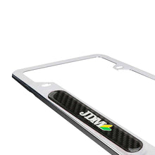 Load image into Gallery viewer, Brand New Universal 1PCS JDM BEGINNER LEAF Chrome Metal License Plate Frame