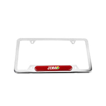 Load image into Gallery viewer, Brand New Universal 1PCS JDM BEGINNER LEAF Chrome Metal License Plate Frame