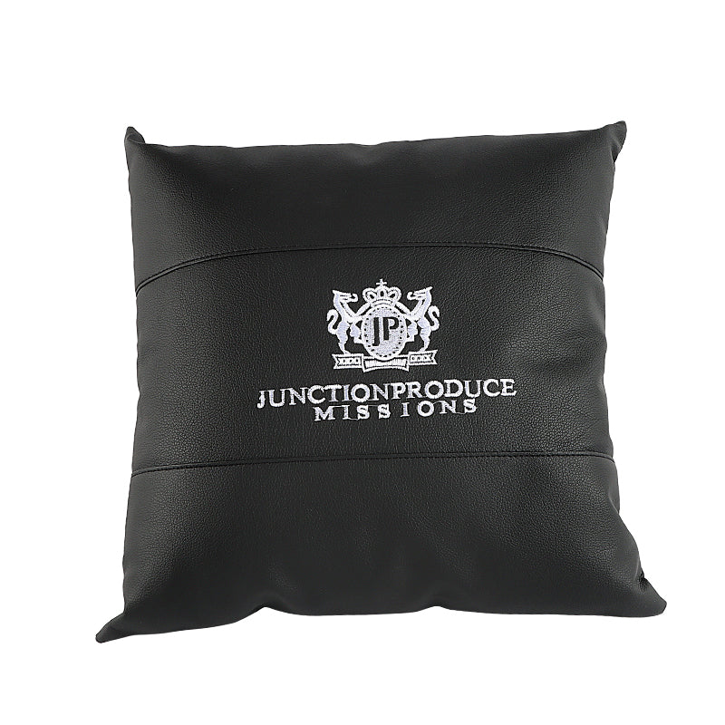 BRAND NEW 1PCS JP Junction Produce VIP Embroidery Black Car Seat Pillow Backrest Cushions