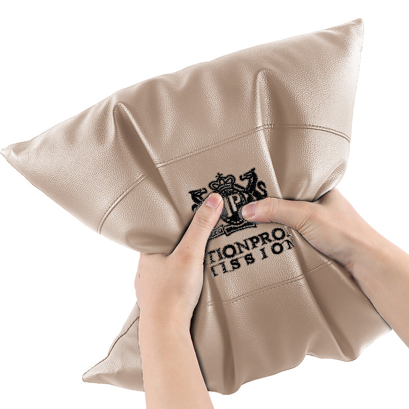 BRAND NEW 1PCS JP Junction Produce VIP Embroidery Beige Car Seat Pillow Backrest Cushions