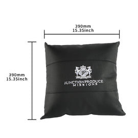 BRAND NEW 2PCS JP Junction Produce VIP Embroidery Black Car Seat Pillow Backrest Cushions