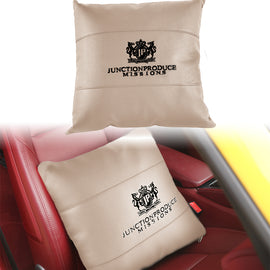 BRAND NEW 1PCS JP Junction Produce VIP Embroidery Beige Car Seat Pillow Backrest Cushions