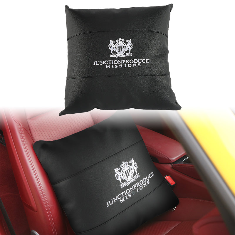 BRAND NEW 1PCS JP Junction Produce VIP Embroidery Black Car Seat Pillow Backrest Cushions