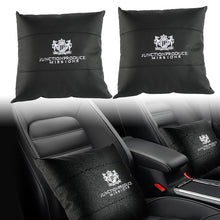 Load image into Gallery viewer, BRAND NEW 2PCS JP Junction Produce VIP Embroidery Black Car Seat Pillow Backrest Cushions