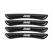Load image into Gallery viewer, Brand New 4PCS JEEP Real Carbon Fiber Anti Scratch Badge Car Door Handle Cover Trim