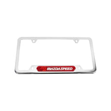 Load image into Gallery viewer, Brand New Universal 1PCS MAZDASPEED Chrome Metal License Plate Frame