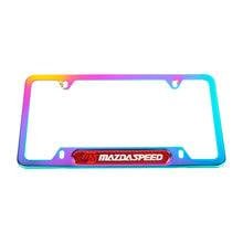 Load image into Gallery viewer, Brand New Universal 2PCS Mazdaspeed Neo Chrome Metal License Plate Frame
