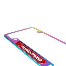 Load image into Gallery viewer, Brand New Universal 2PCS Mazdaspeed Neo Chrome Metal License Plate Frame